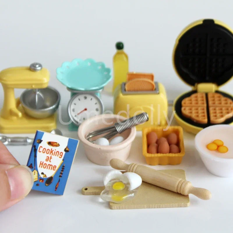 1/12 Miniature Dollhouse Baking Cooking Pretend Play Mini Utensils for BJD Doll Kitchen Food Toy Accessories