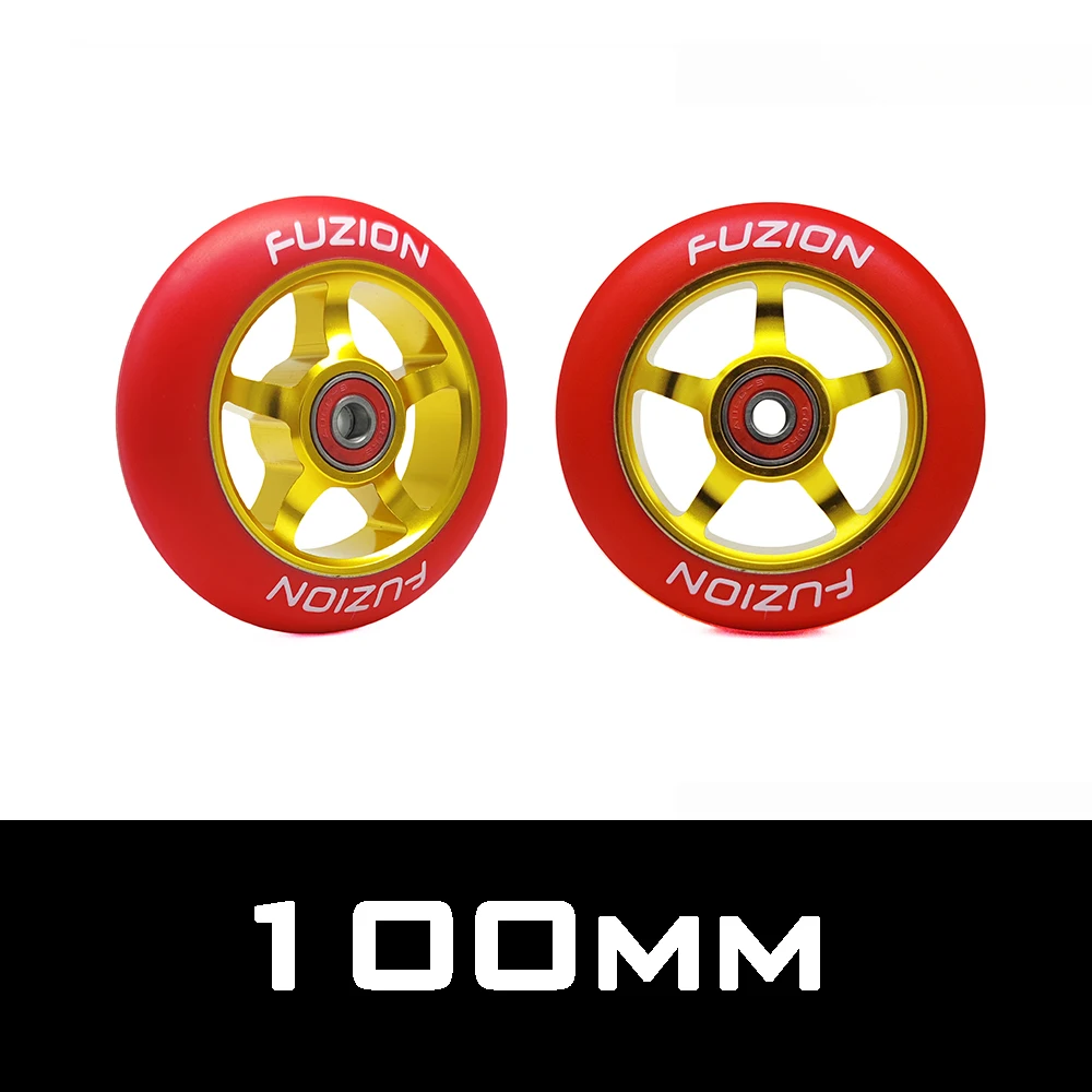 Premium Replacement Scooter Wheels with Bearings & Bushings - Set of 2
