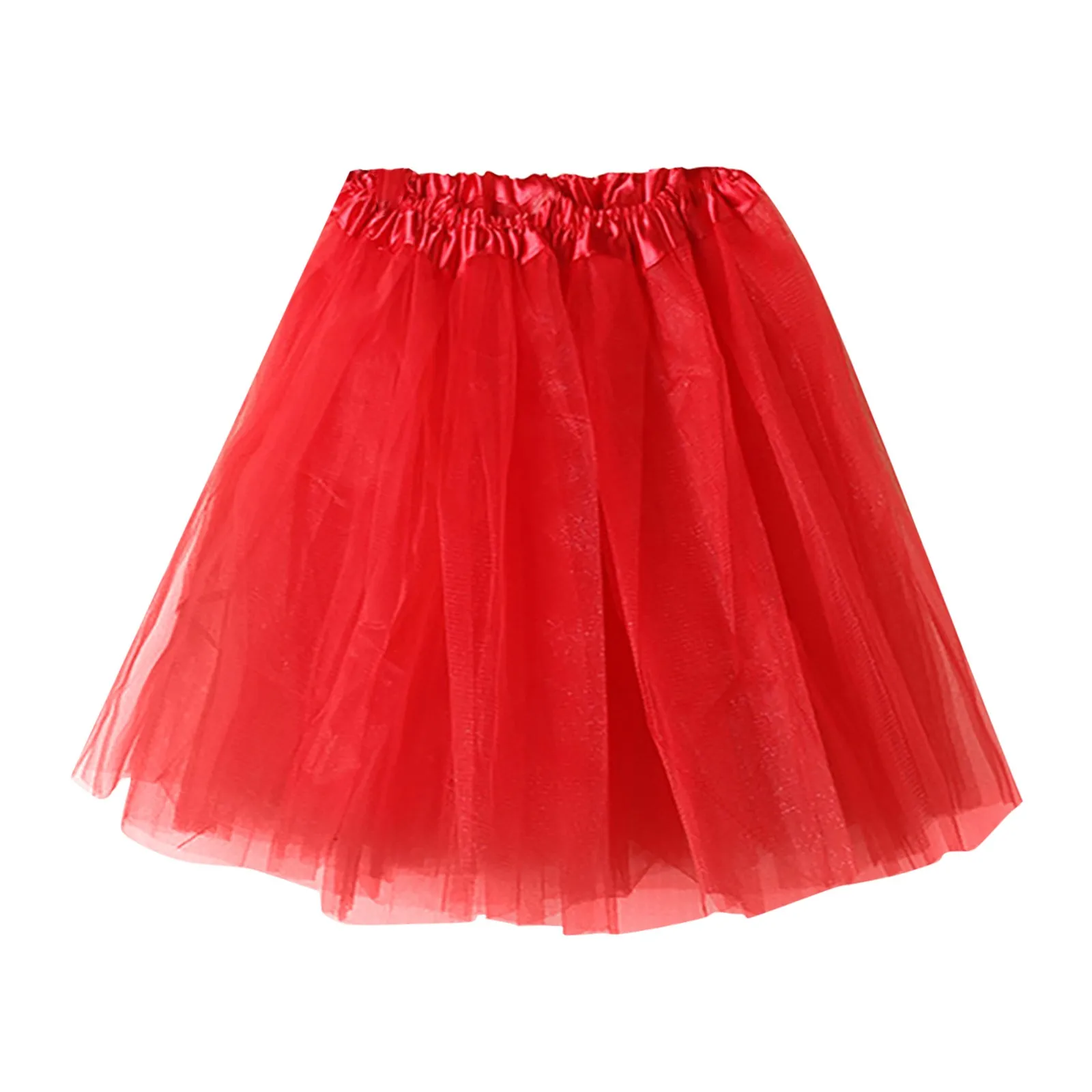 Black White Pleated Skirt Sexy Midi Tulle Skirt High Waist Full Lining Adult Tutu Korean Style Women Jupe Femme Faldas 2