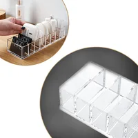 Transparent Acrylic Cosmetics Storage Box Compact Makeup Holder Jewelry Make Up Organizer for Home Plastic Desktop Storage Boxes 1