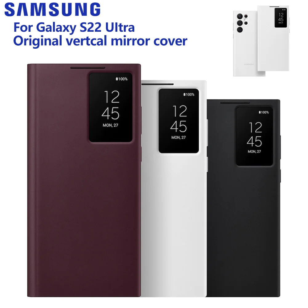 Samsung Galaxy S22 Ultra Smart Case Original | Samsungs S22 View Cover - Phone Cases & Covers - Aliexpress