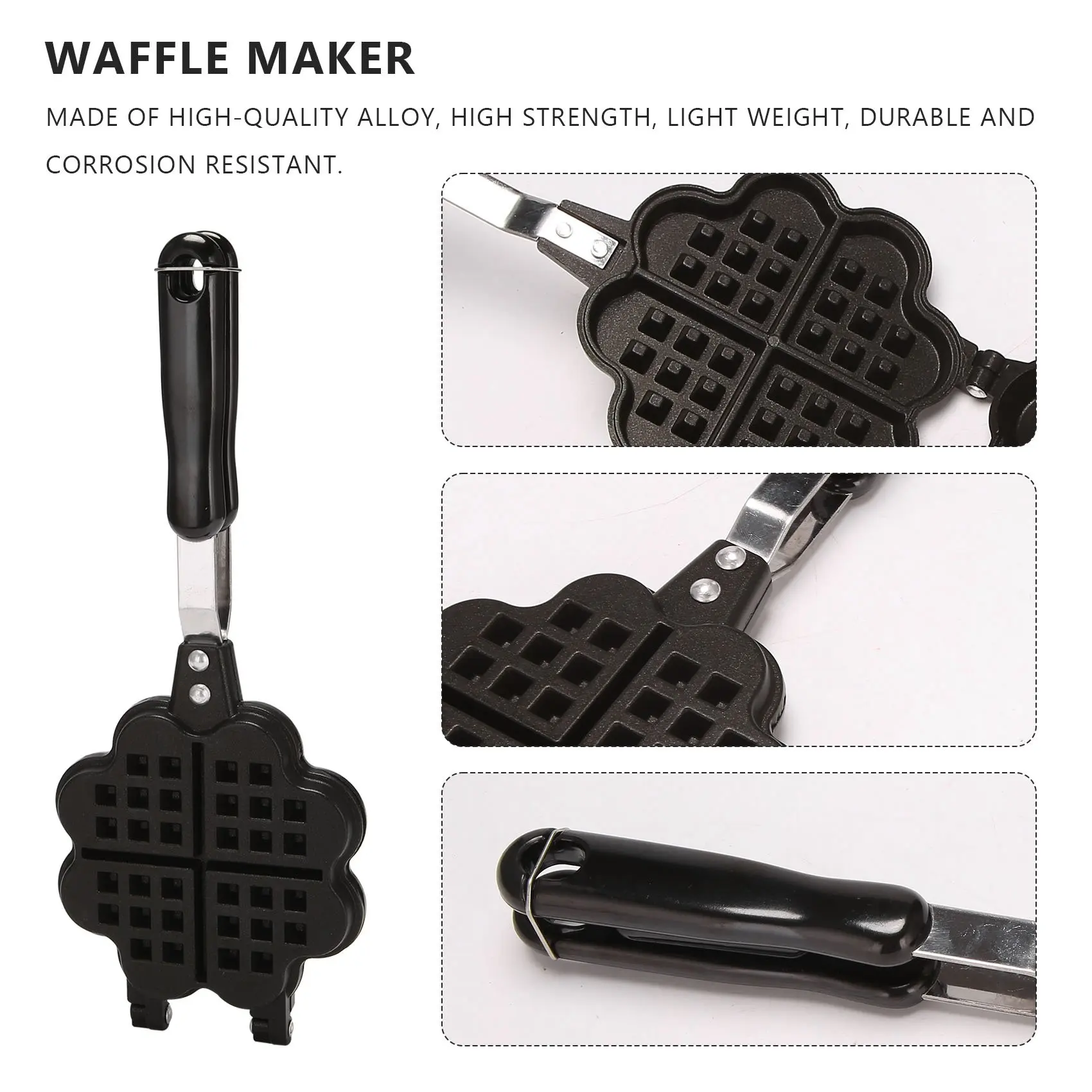 Gas-Type Household Love Waffle Mold Baking Mold Household Non-Stick Cake Pan DIY Waffle Maker 5
