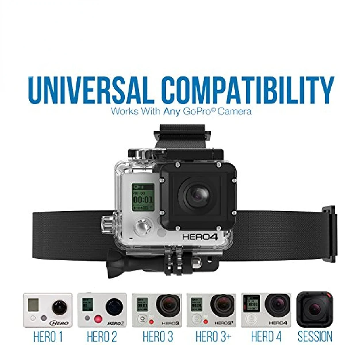 Head Strap Mount Headband Belt For GoPro Hero 13 12 11 10 9 8 7 6 SJCAM SJ4000 AKASO Insta360 DJI Osmo Action Camera Accessories