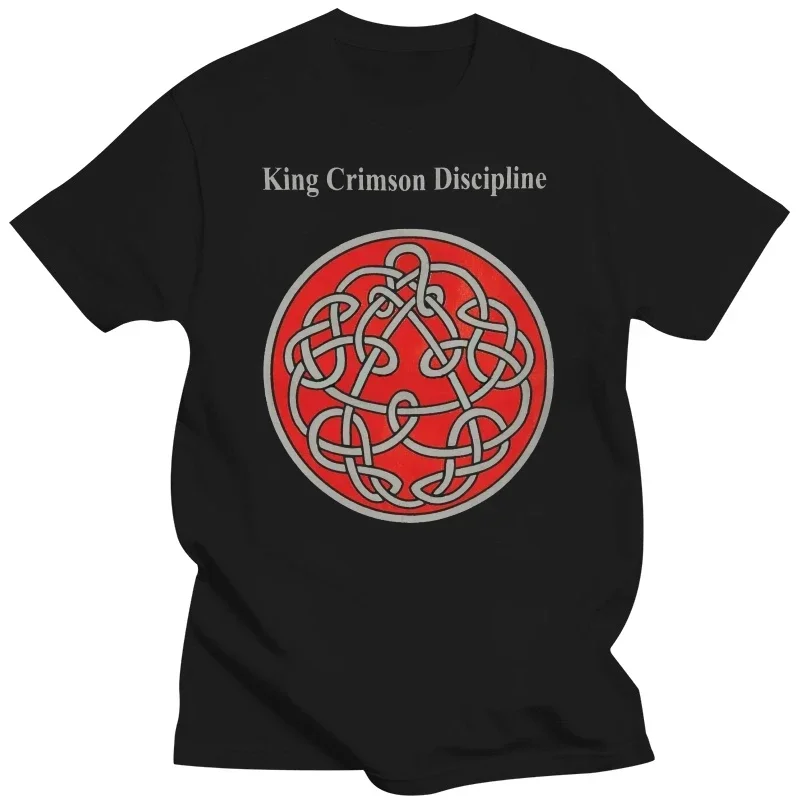 2024 King Crimson Herren Discipline Schwarzes T-Shirt Schwarze Harajuku Herrenbekleidung Oversized T-Shirt Grafik-T-Shirts T-Shirt