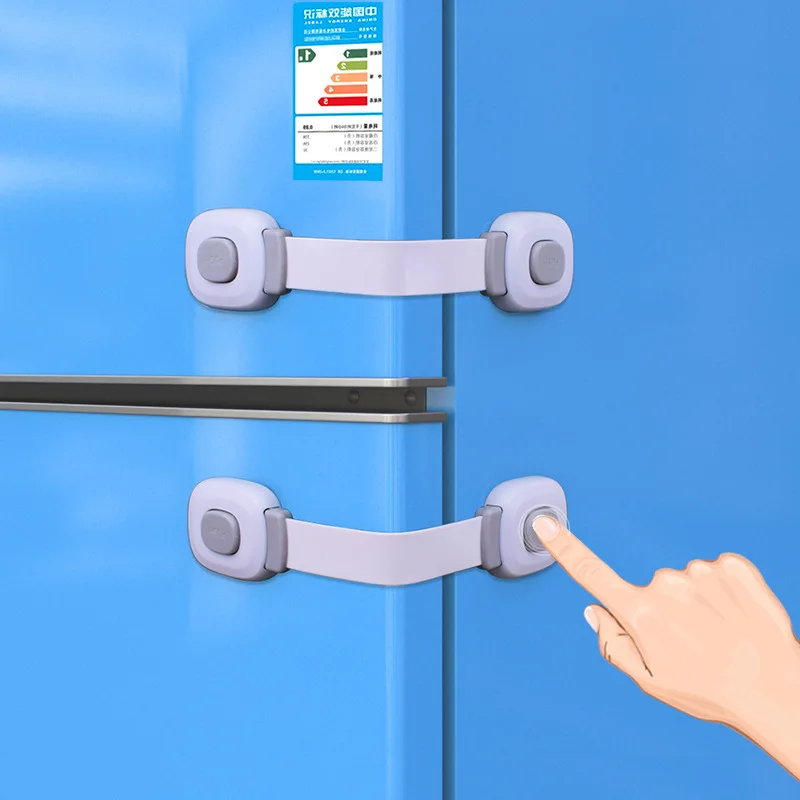 Cabinet Lock Baby Proof Child Safety Adjustable Self Adhesive Straps