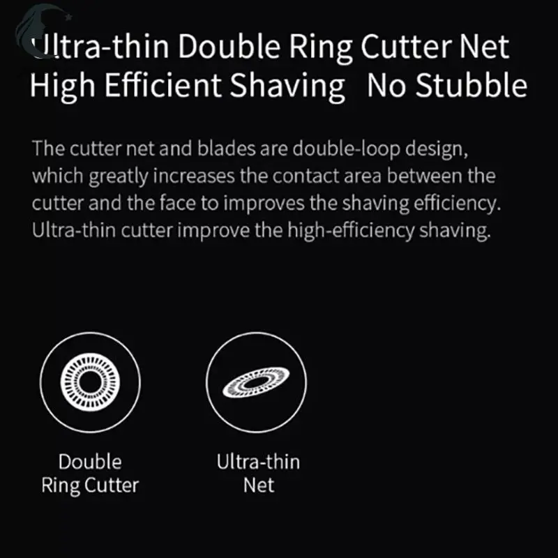 1Pc Shaver Head For Enchen BlackStone / BlackStone Pro Electric Shavers Dual-layer Blade Steel Blade Head