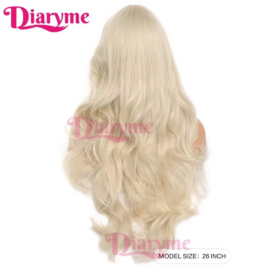 Golden Cosplay Wigs Synthetic Woman Wigs Long Wavy Hair Wigs For Women Blond Red Pink Wig Women's Halloween costumes Wig Fake Ha