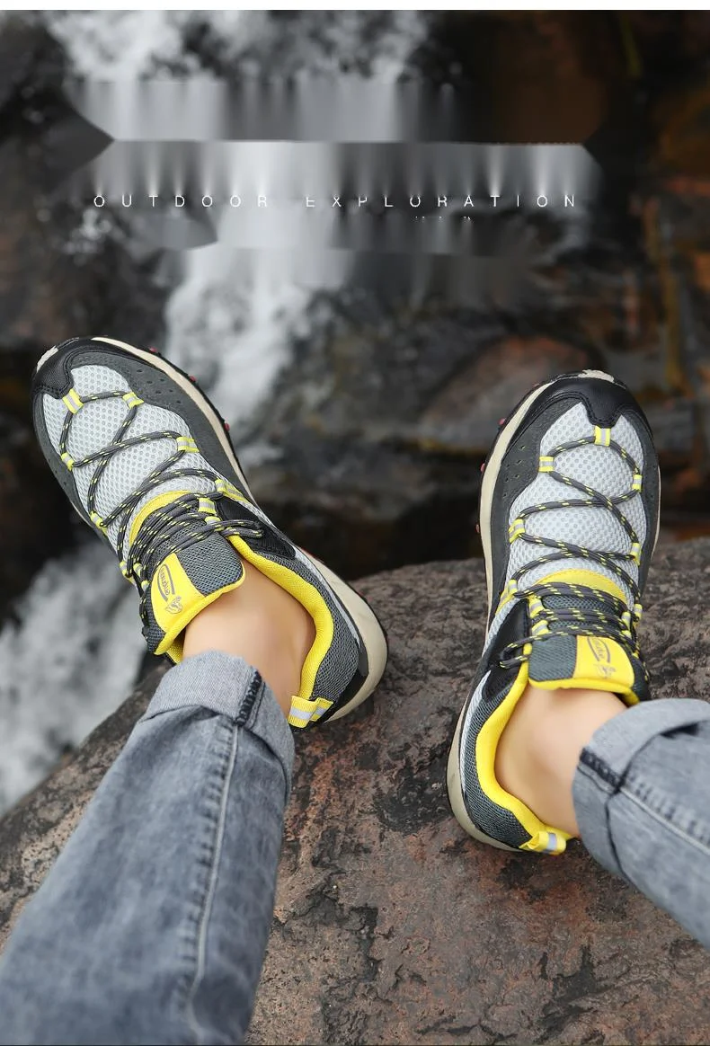 Outdoor men's spring and summer genuine leather waterproof, anti slip, wear-resistant hiking mountain sports shoes 3168 with 20_voghion.com