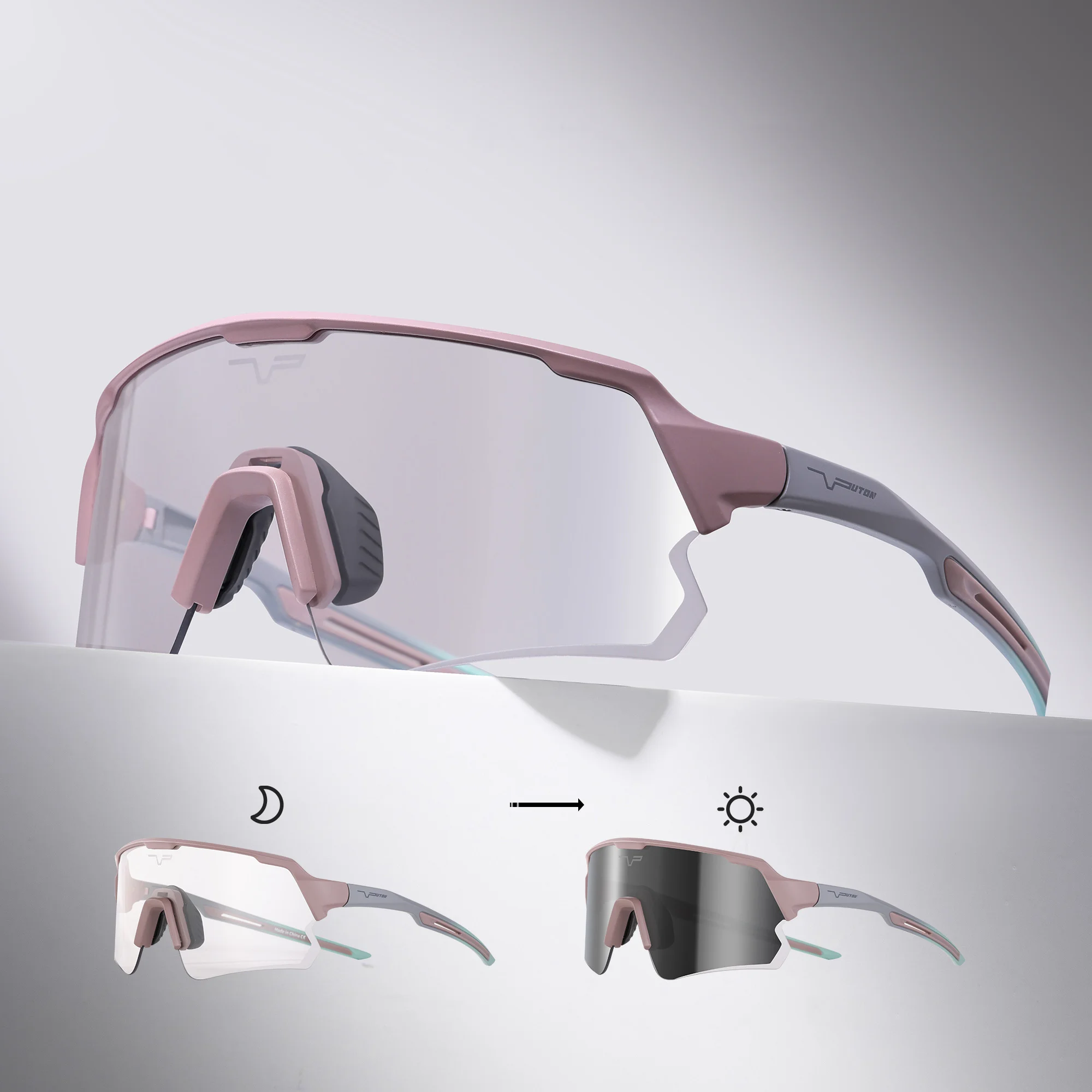Photochromic Outdoor Sports Sunglasses