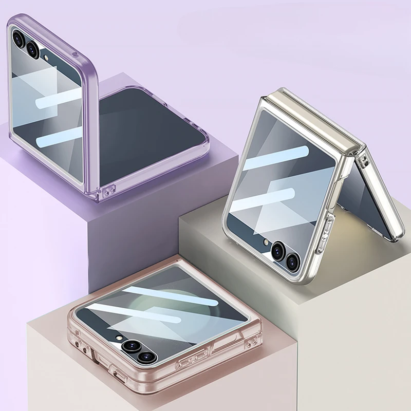Transparent 360 Glass Case with Built-in Screen Protector