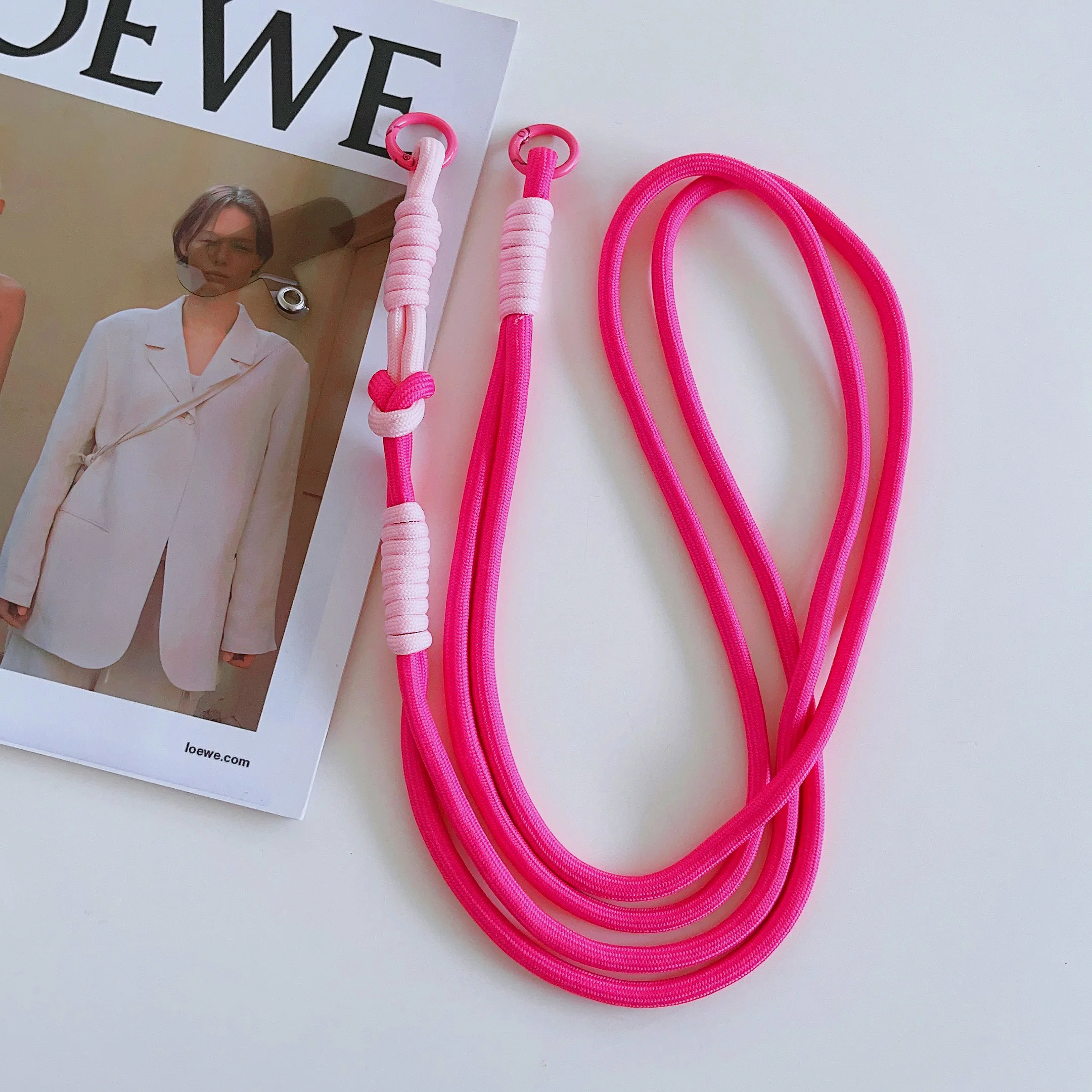 Hand-Woven Colorful Phone Lanyard Crossbody Strap