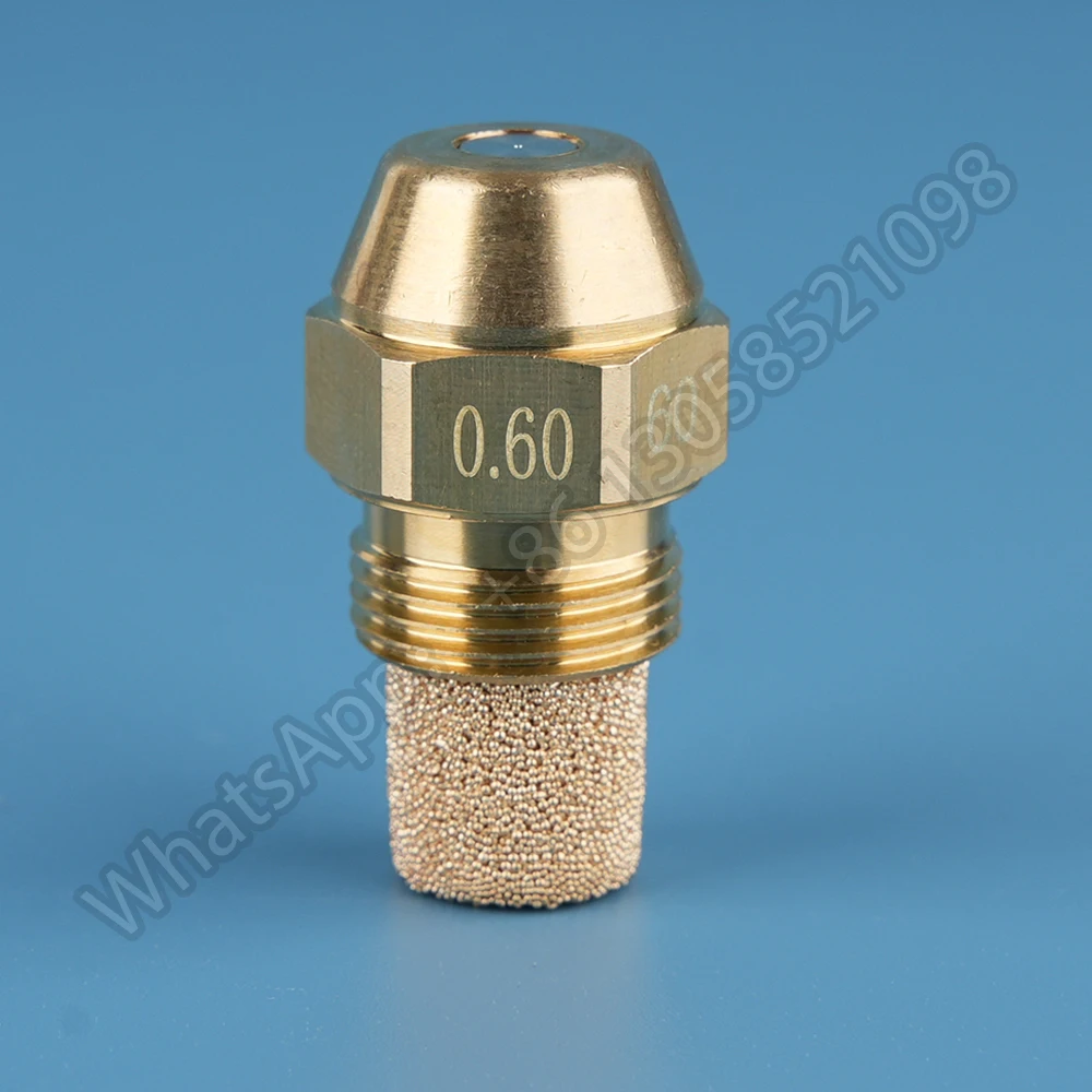 Brass Fuel Oil Nozzle, Solid Spray, Diesel Burner Injection, Combustion Jet, Boiler Heater, 0.3-6.0 USgal/H, 60 Degree 9/16" 5