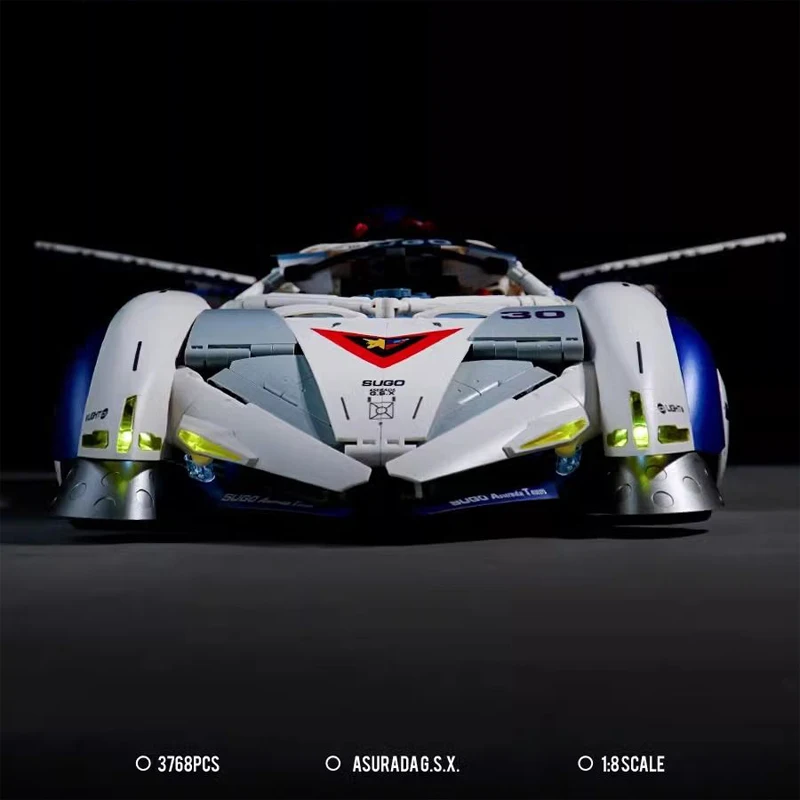 New 3768pcs L7001 MOC Technical RC Sports Car Asurada G.S.X