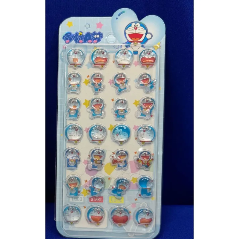 2026 새로운 도라에몽 3D 입체 크리스탈 스티커 어린이 창의 핸드북 입체 장식 스티커