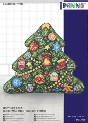 Christmas tree pillow 44-42 Needlework,For Embroidery,DIY 14CT Unprinted Arts Cross stitch kits Set Cross-Stitching Home Decor