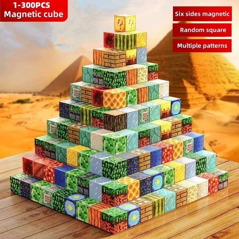 Magnetic Building Blocks 10-300pcs DIY Mini World Puzzle Mine Diamond Building Holiday Gifts