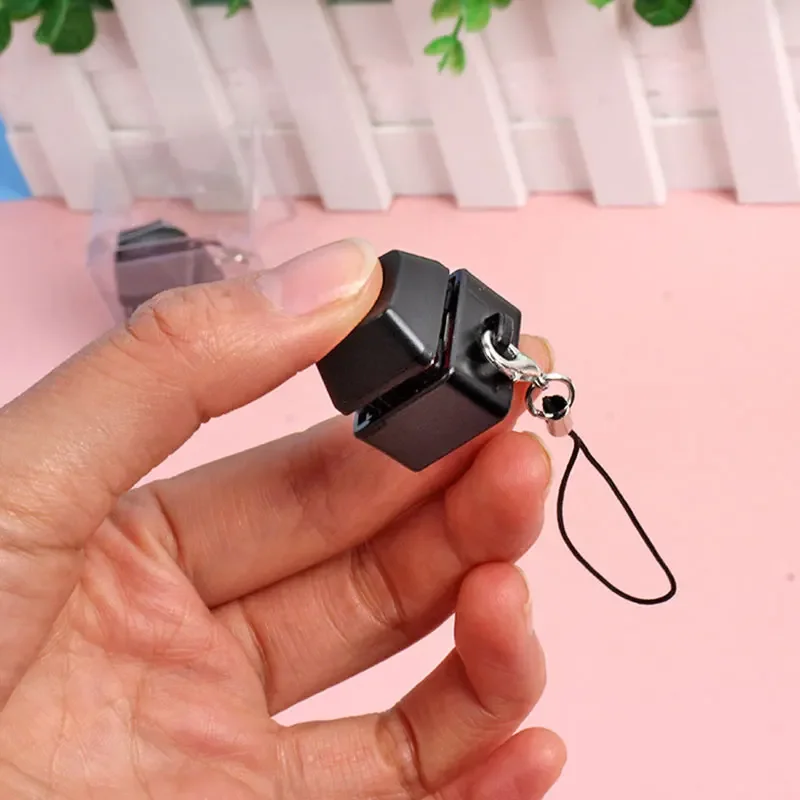 Mechanical Switch Keychain Keyboard EDC Fidget Gadget Funny Click Button Led Light Relief Stress Toy Fidget Autism Relief Toys fidget toy sensory fidget toy anti stress toy