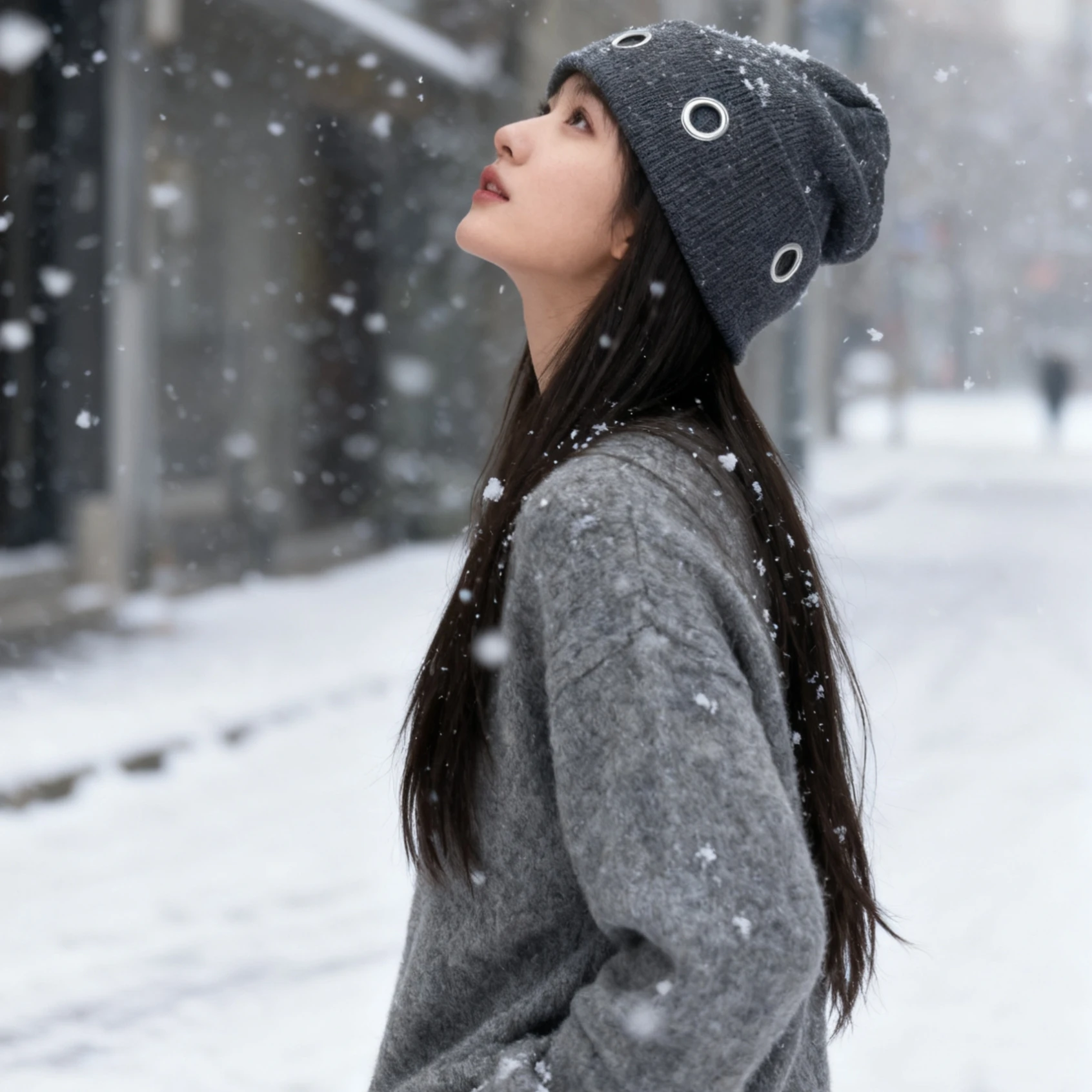 1pc Fashion Solid Color Knitted Cap Autumn Winter Warm Hat Thick Soft Windproof Outdoor Headwear For Women Ladies Caps Turban