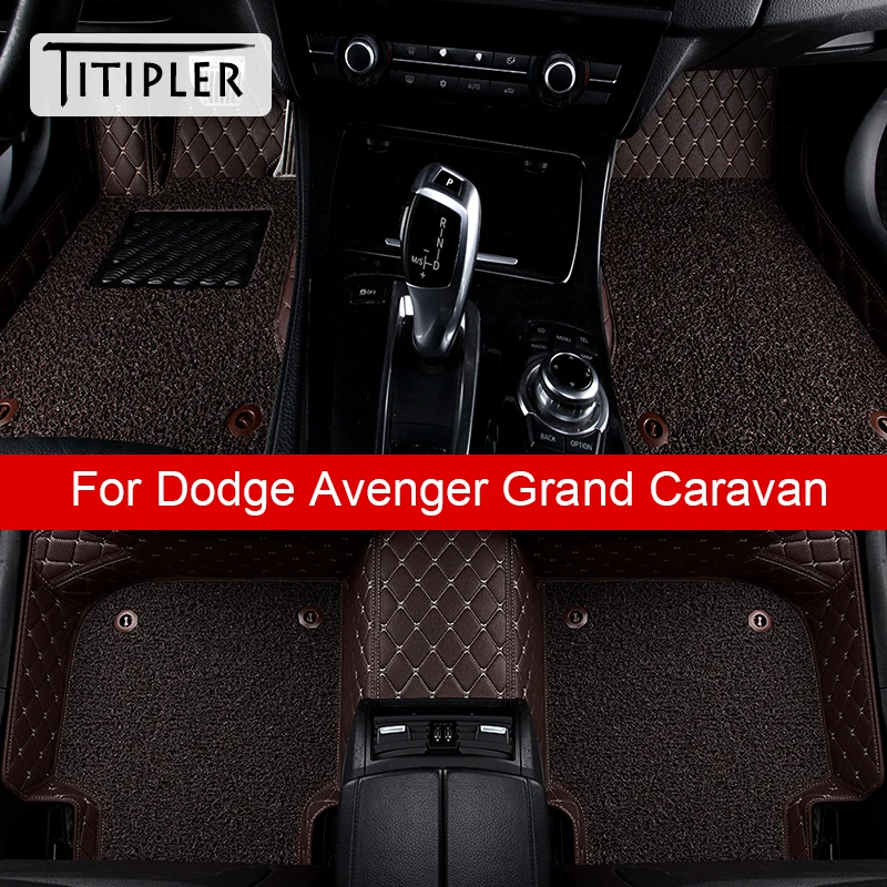 Titipler Car Floor Mats For Dodge Avenger Grand Caravan Foot Coche
