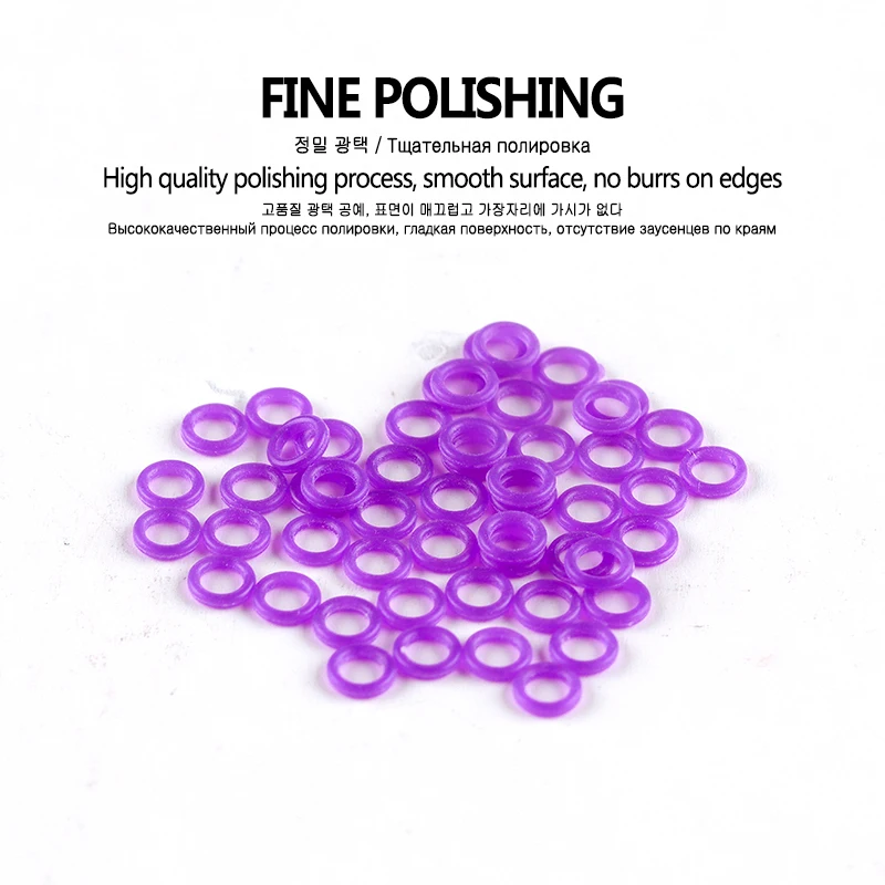 Fishing Tackle 20PCS Fishing Float Head Rubber Waterproof Ring Buoy Electronic Luminous DIY Bobber Nuts Accessories