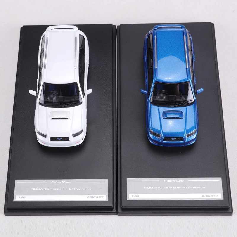 Pre-sale Fiberrun 1:64 Forester SG9 Blue/White Alloy Model Car