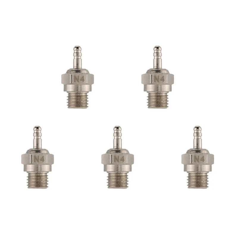 5X N4 Glow Plug Spark Plug For 1/10 Hpi Hsp Rc Car Boat