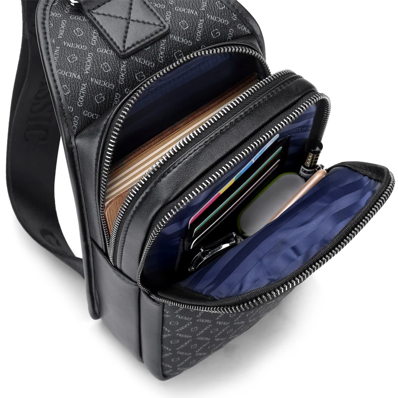 Chest Bag Men's Shoulder Messenger Bag Leisure Crossbody Waterproof and Hard-Wearing Oxford Cloth Cross Body Chest Trend