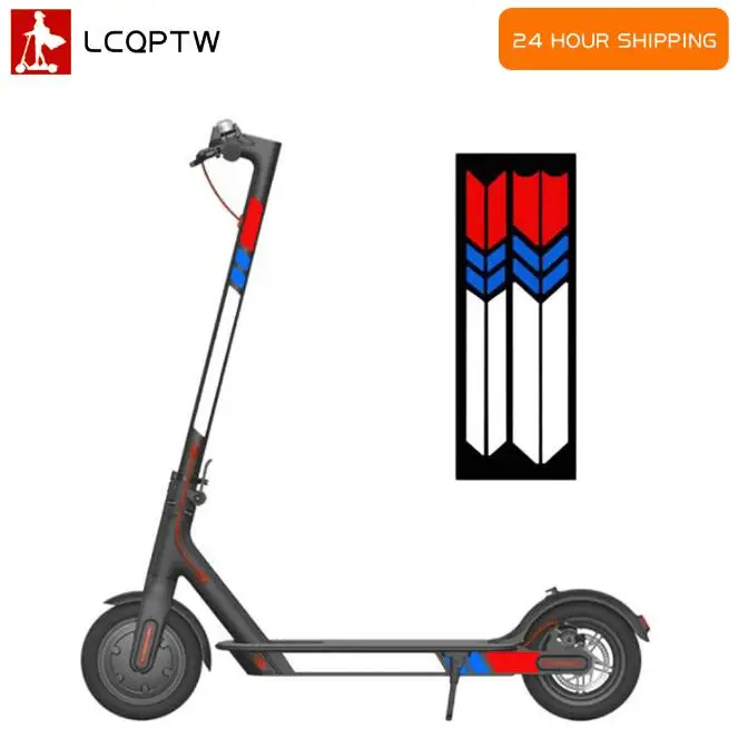 Per Xiaomi M365/Pro/1 S/Pro 2 Scooter Elétrico Decalque Impermeável Noite Equitação Aviso Tira Reflexivo Estilo Adesivos Peças