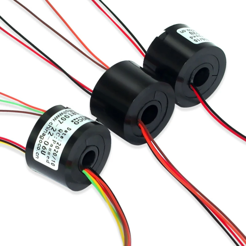 Escova Condutora Elétrica do Anel do Deslizamento Eixo Oco com Diâmetro mm do Furo 220v 2a Canais Srt0072204u