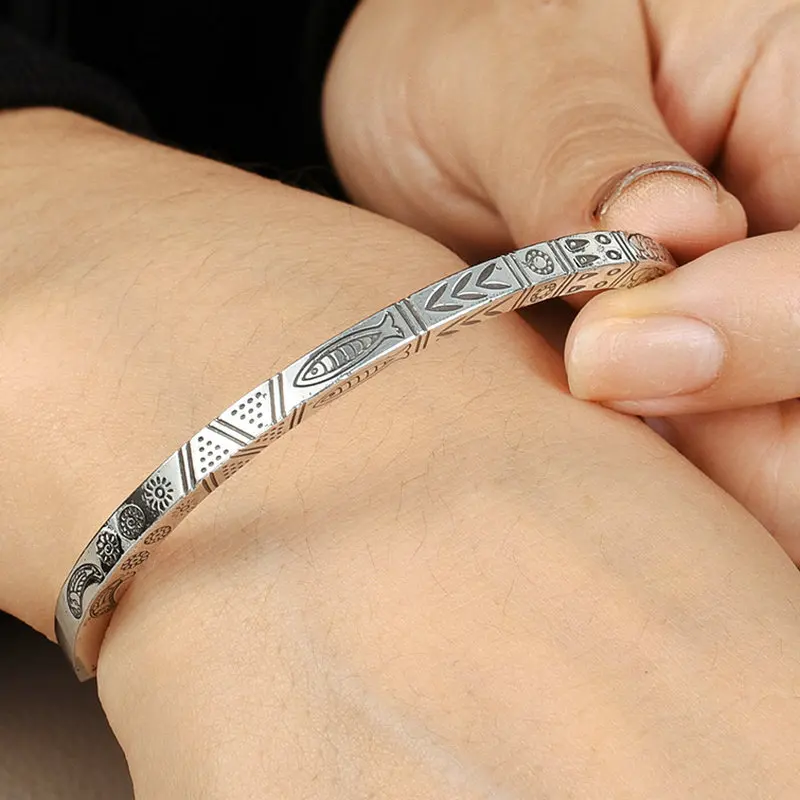 Karizmatic Solid 925 Sterling Silver Bangles Bracelets 4pc Set Indian churi  | eBay