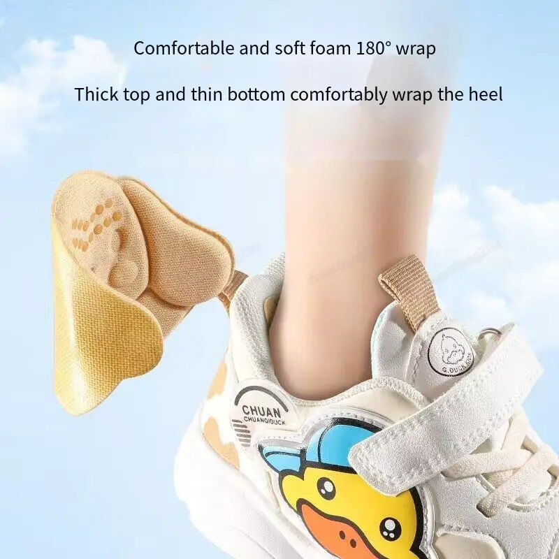 New Comfort Heels Stickers Shoe Pads Sneaker kids Insoles Non-slip Feet Heel Protectors Child Adjust Size Cushion Care Inserts