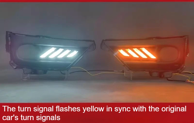 For Honda CRV CR-V 2021 2Pcs Car Led Daytime Running Light DRL Front Fog Lamp Dynamic Turn Signal 12V Daylights Night Blue detail image 10