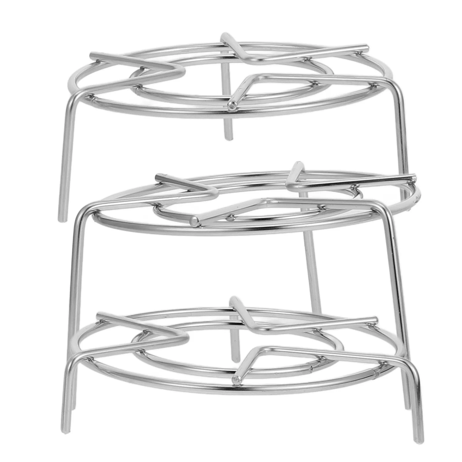 3 PCS Steam Rack Hot Pot Heating Heavy Duty Stainless Steel Stock Food Cooking Stand Holder