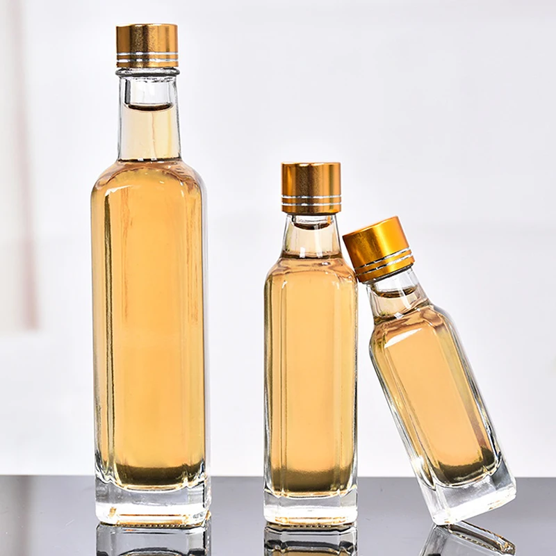 1개 50/100/150ML 알코올 웨딩 선물용 와인 미니 용기 보관함 투명 빈 위스키 유리 주류병