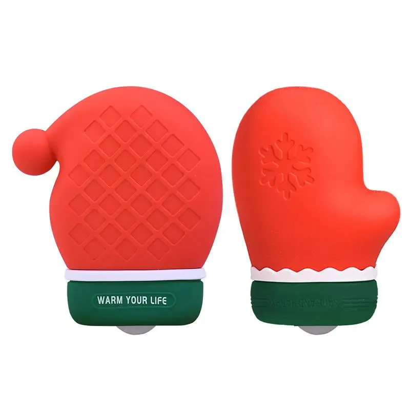 Winter Hot Water Bottle Cute Christmas Style Silicone Hot Water Bottle For Bed Mini Silicone Hot Water Bag Hot Water Bag For