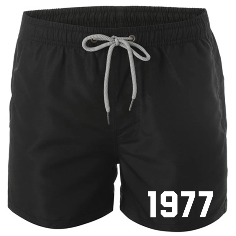 1977 Print Quick Drying Shorts Summer Men Swimwear Beach Board Shorts Briefs Man Swim Trunks Swimming Shorts Beachwear For Male 3