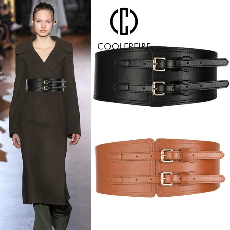 Women Wide Waist Fashion Belt for Skirt Suit Coat