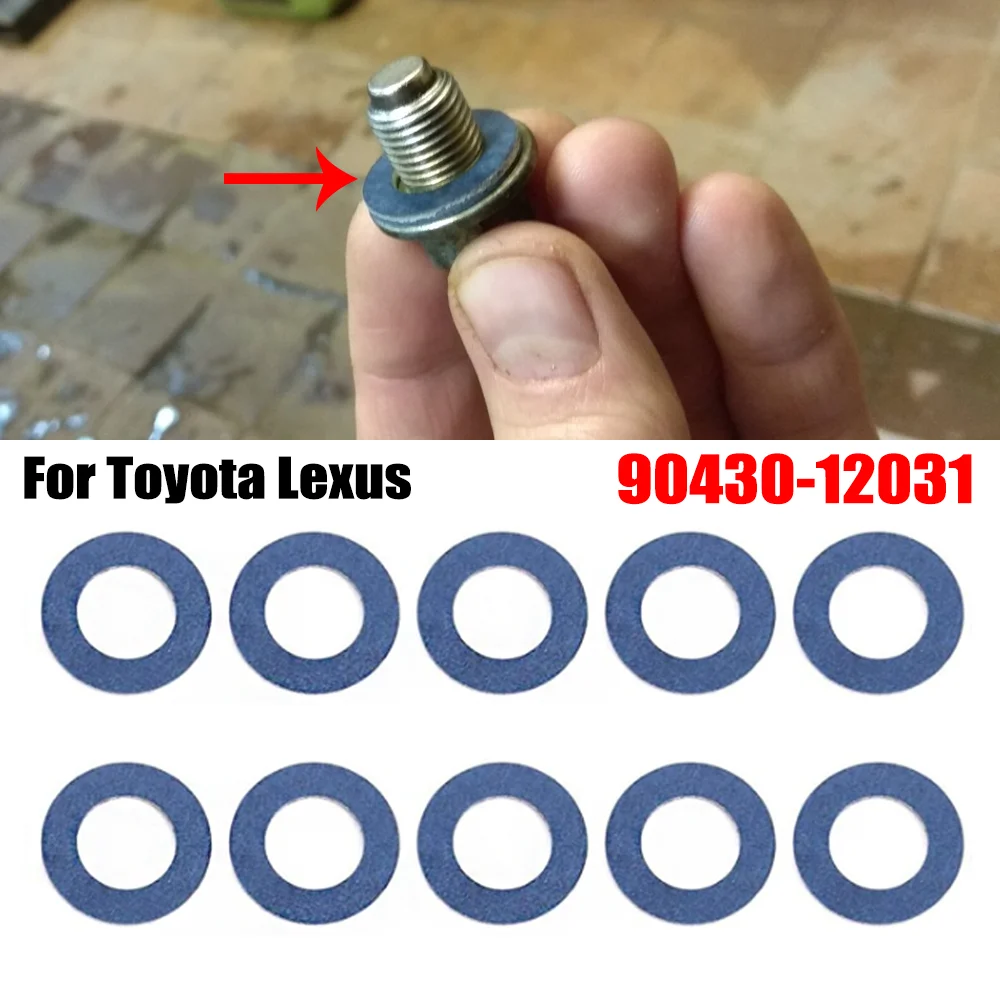10X For Toyota Camry XV70 Car Thread Oil Drain Sump Plug Gaskets Washer Seal Ring Daihatsu Altis