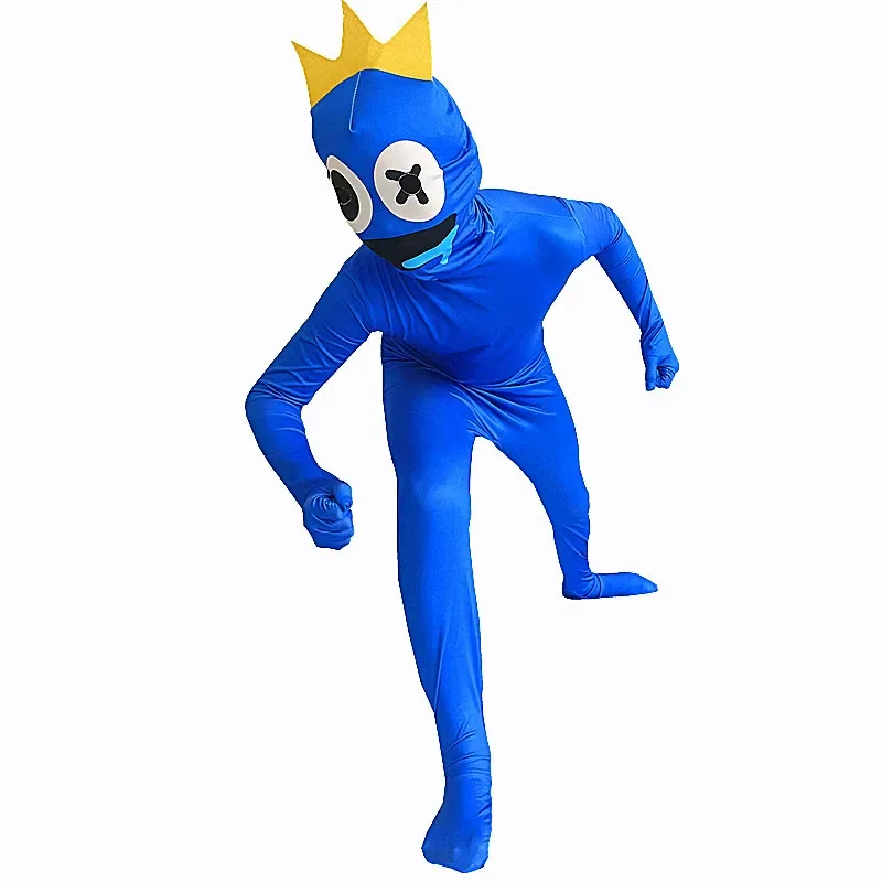 

Rainbow Friends Costume Kids Boys Blue Monster Wiki Cosplay Horror Game Halloween Jumpsuit Canival Birthday Party Costume