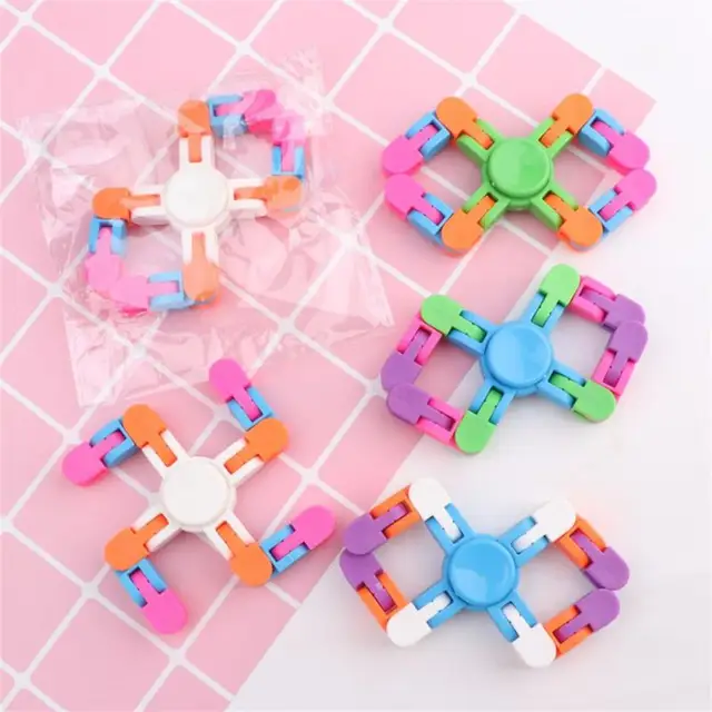 Fidget Chain Toys Tracks Antistress Chain Toy For Children Adult Vent Stress Relief Hand Spinner Toy Gyro Toy For Kids Fun Gift 4