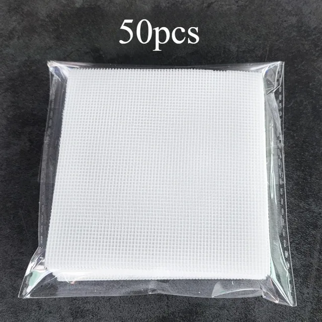 50PCS Flower Pot Mesh Pad - Anti Leak Soil Protector for Ceramic Pots, Breathable Insect Proof Garden Gasket (10x10cm PVC) 6