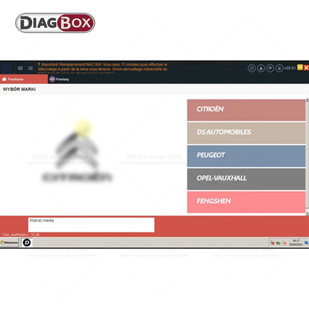 Diagbox 9.85 V9.91VM 9.68VM Work PP2000 Software Diagnose Resets Citroen/Peogeot/DS Automobiles/Opel Untill car repair software car diagnostic tool