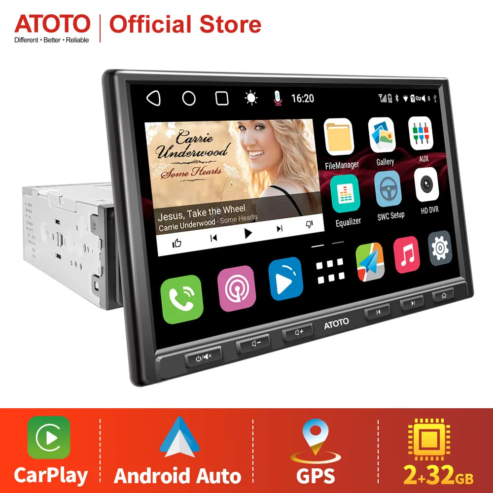 い*き様 ATOTO P8 オンダッシュモニター　開封のみ Amazon.co.jp: ATOTO P8 ワイヤレスポータブル カーオーディオ