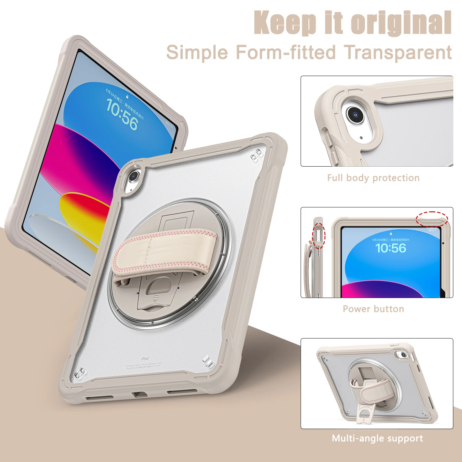 ZKTUYU Étui Pour IPad Air 11 Pouces (M3/M2, 2025/2024), étui Pour