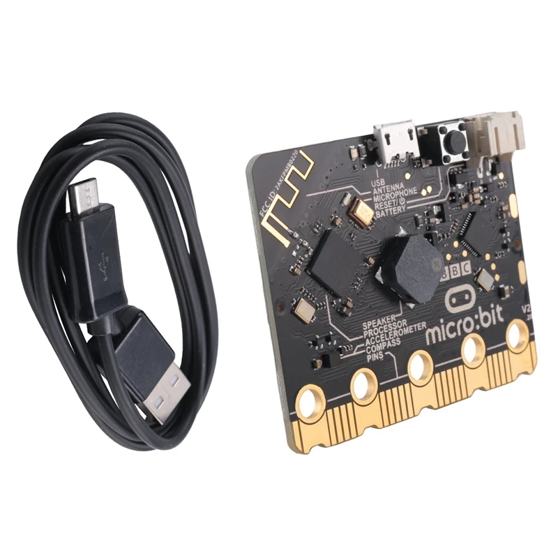 

Розница BBC Micro-Bit V2.2 BLE5.0 макетная плата Графический-Программируемый Python- Nordic- Nrf52833 процессор для детей