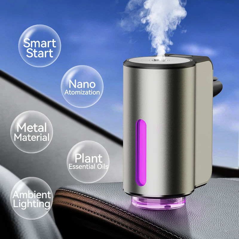 Huitai Car Aromatherapy Machine Car Air Outlet Freshener Auto Air Diffuser Electric Aroma Smell Perfume Car Accessories for Men 3