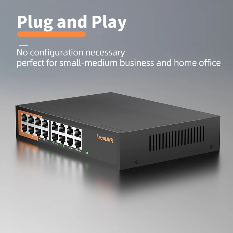 Keeplink-switch Gigabit Ethernet 16 Portas - Imagem 3