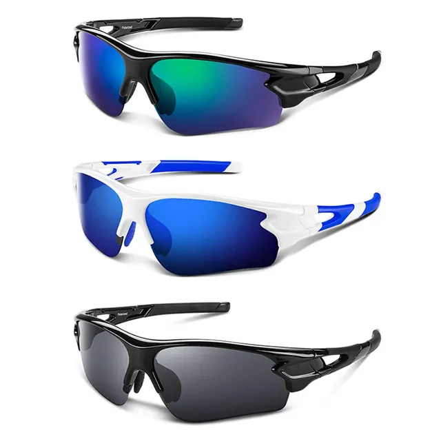 Bicycle Cycling Fashion Polarized Sunglasses Men Vintage Plastic