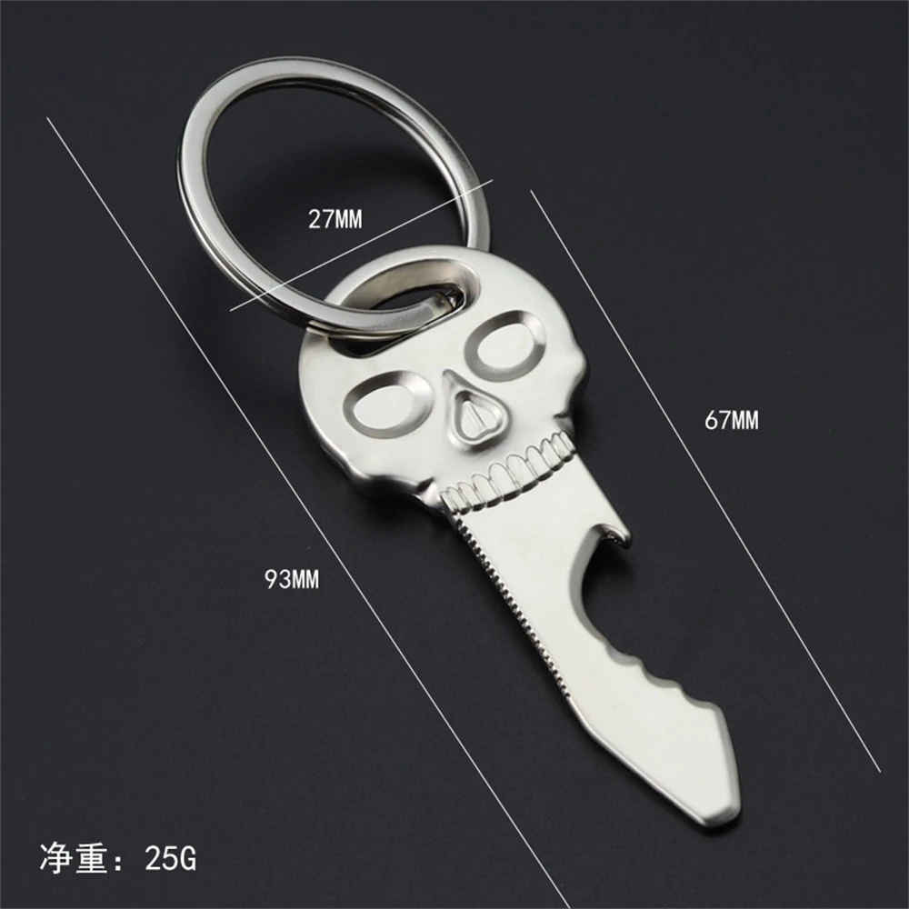 1PCS Keychain Metal Skull Beer Bottle Opener Keyring bottle opener,wine opener