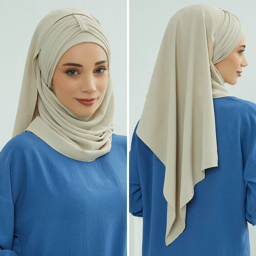 Large regular Muslim inner hijab, Ramadan caps, head coverings, pre-designed.